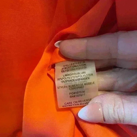 Alice + Olivia Orange Cream Stripped Aztec Jacket Lightweight Coat Size Medium. - Picture 11 of 14